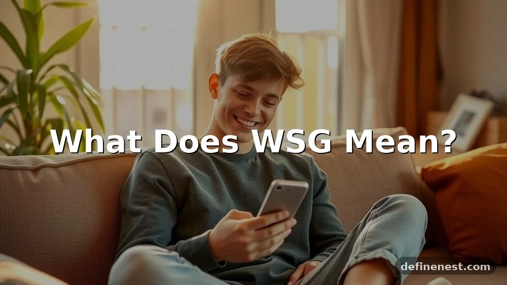 what does wsg mean