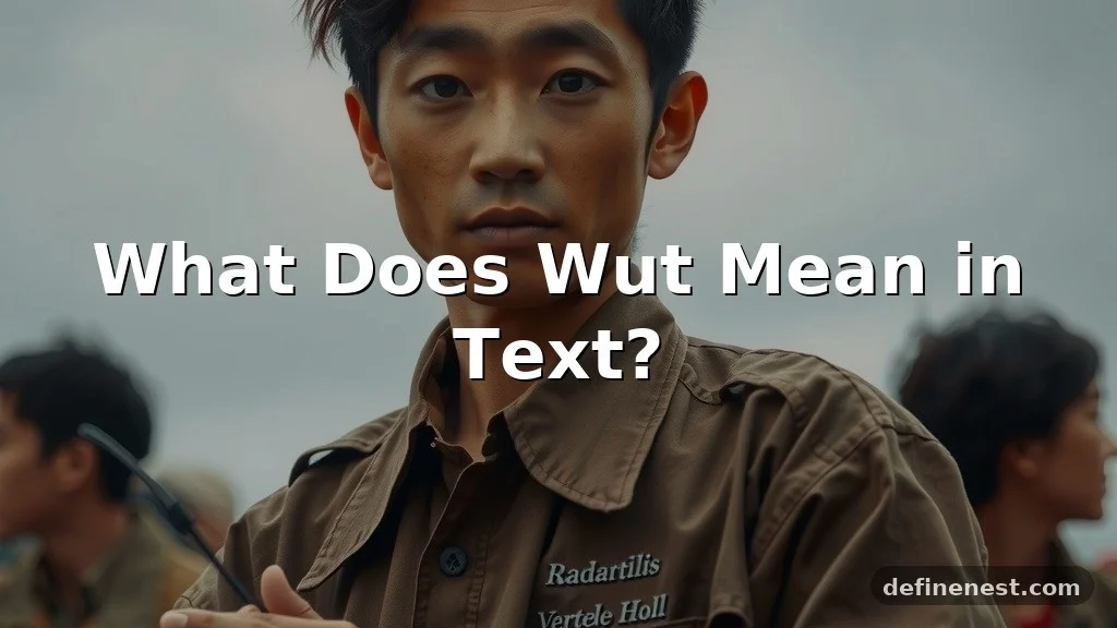 wut meaning in text