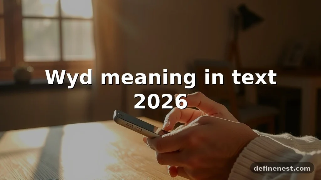 wyd meaning in text 2026