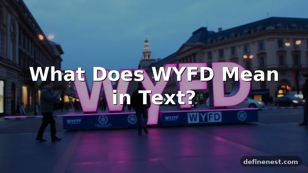 wyfd meaning in text