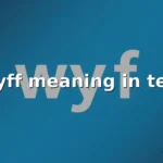 wyff meaning in text