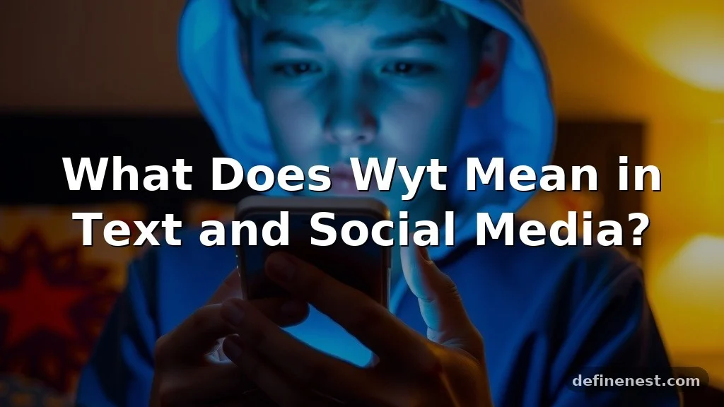 wyt meaning in text