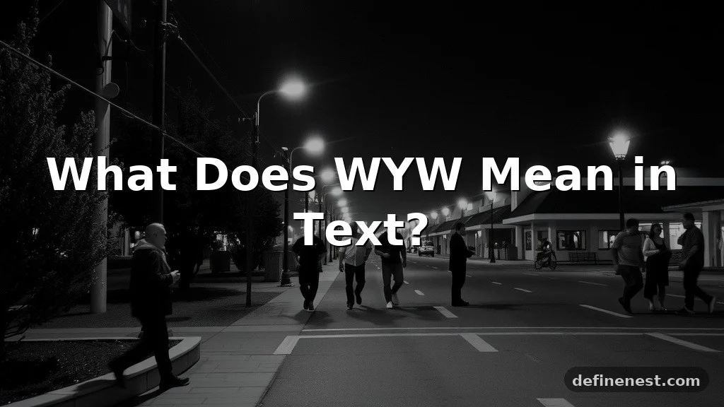 wyw meaning in text