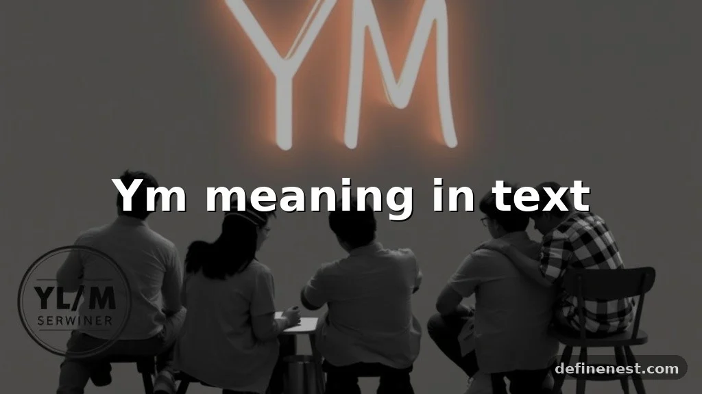 ym meaning in text